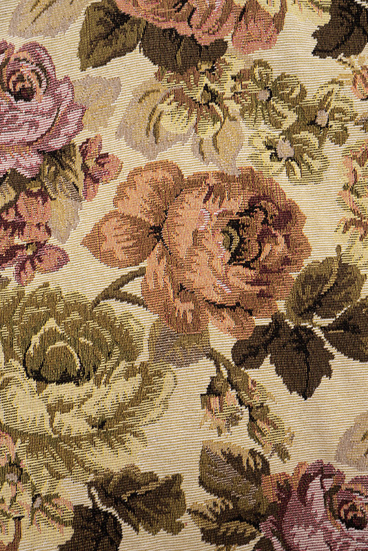 Floral Jacquard Zip-Front Collared Jacket