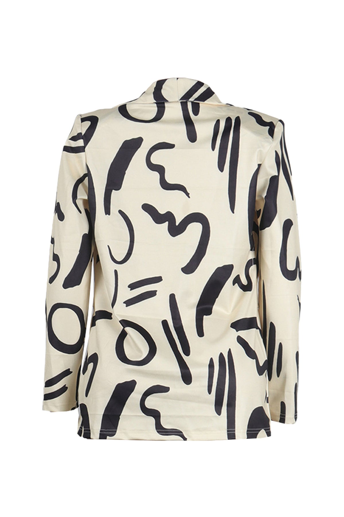 Fitted Long Sleeve Blazer Coat