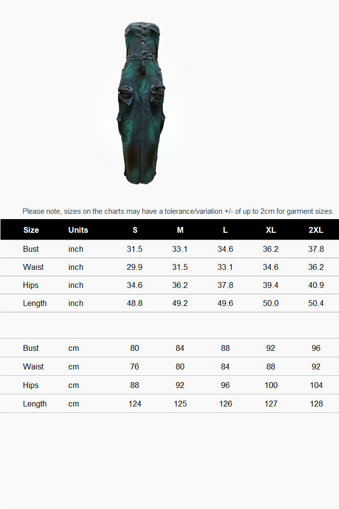 Denim Cargo Dress