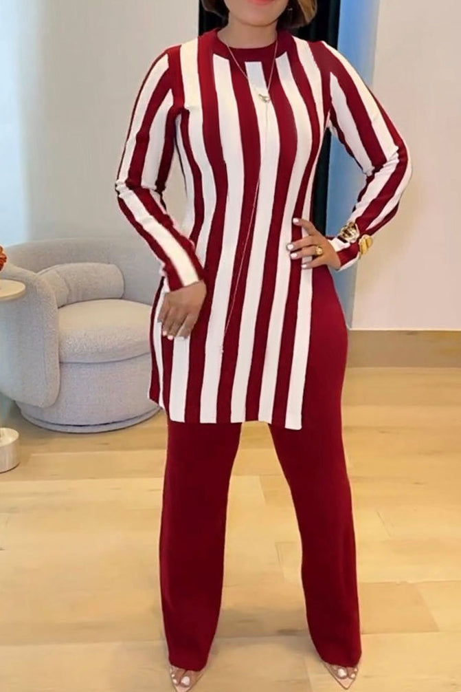 Striped T Shirts & Pants Set