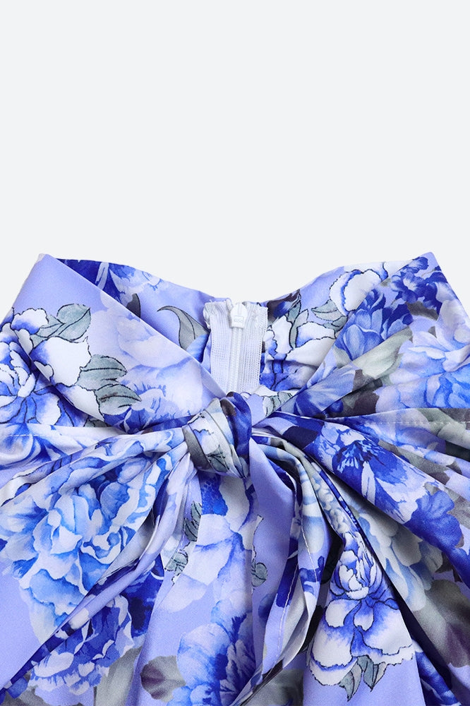 Floral Printed Blouse Skirt Set