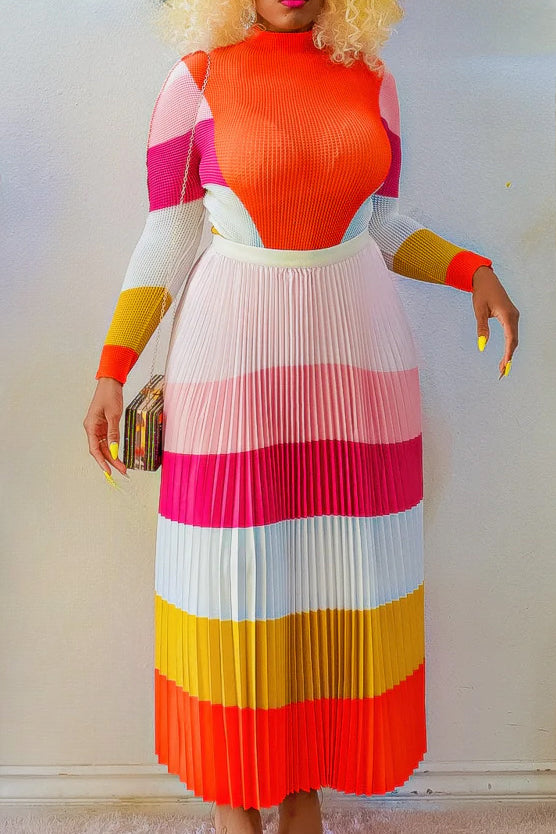 Pleated Skirt Set