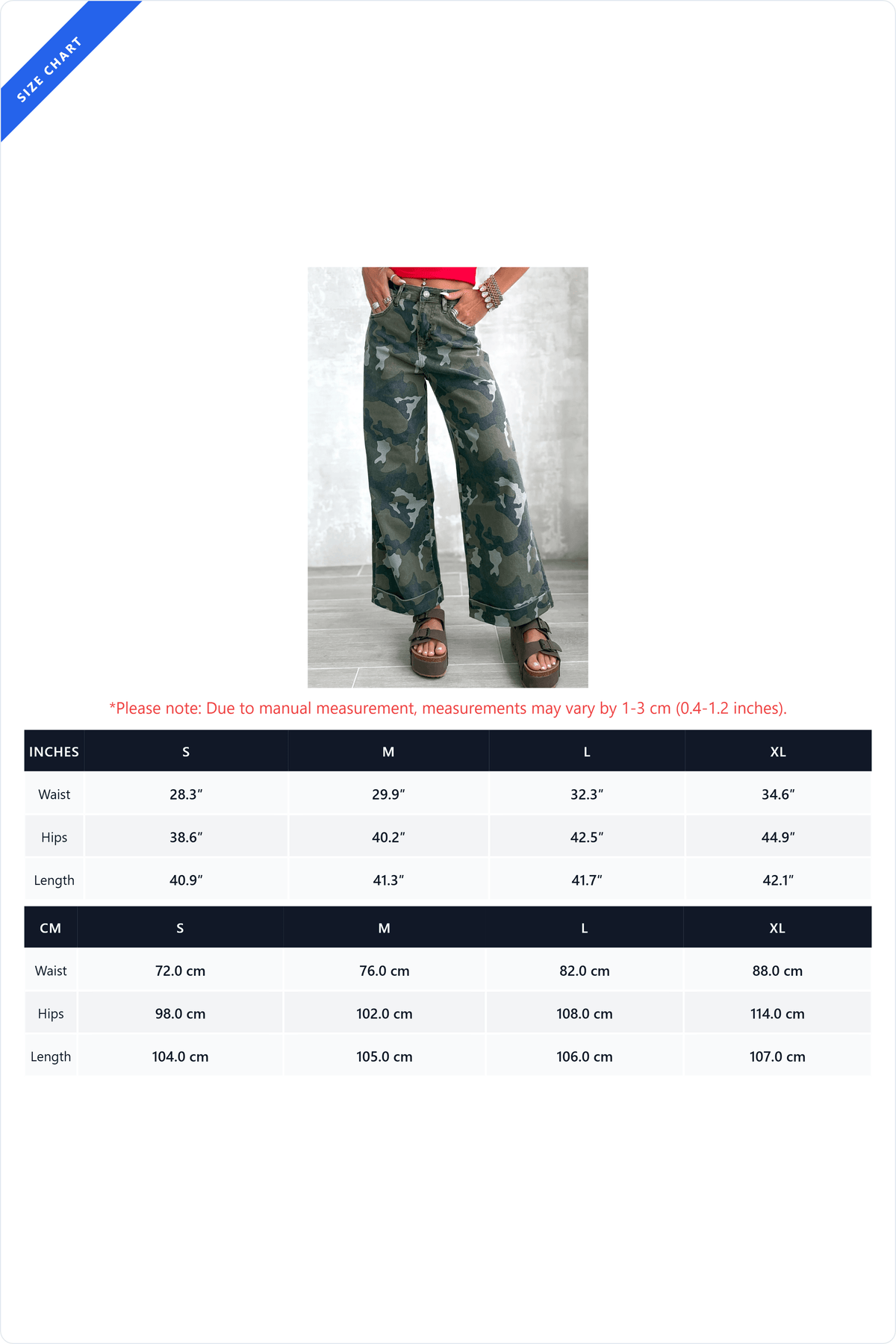 Baggy Wide Leg Camo Pants
