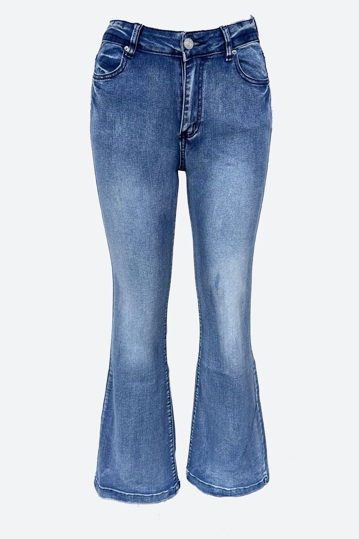 Vintage Denim Flare Leg Jeans