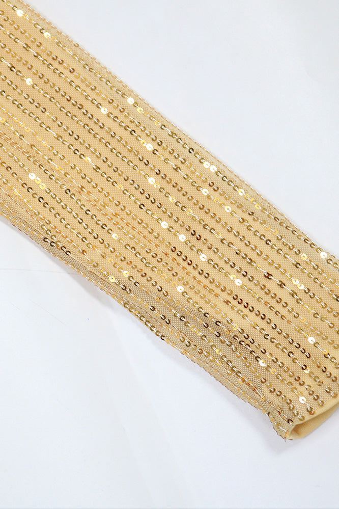 Sequin Cowl Neck Mermaid Maxi Dress