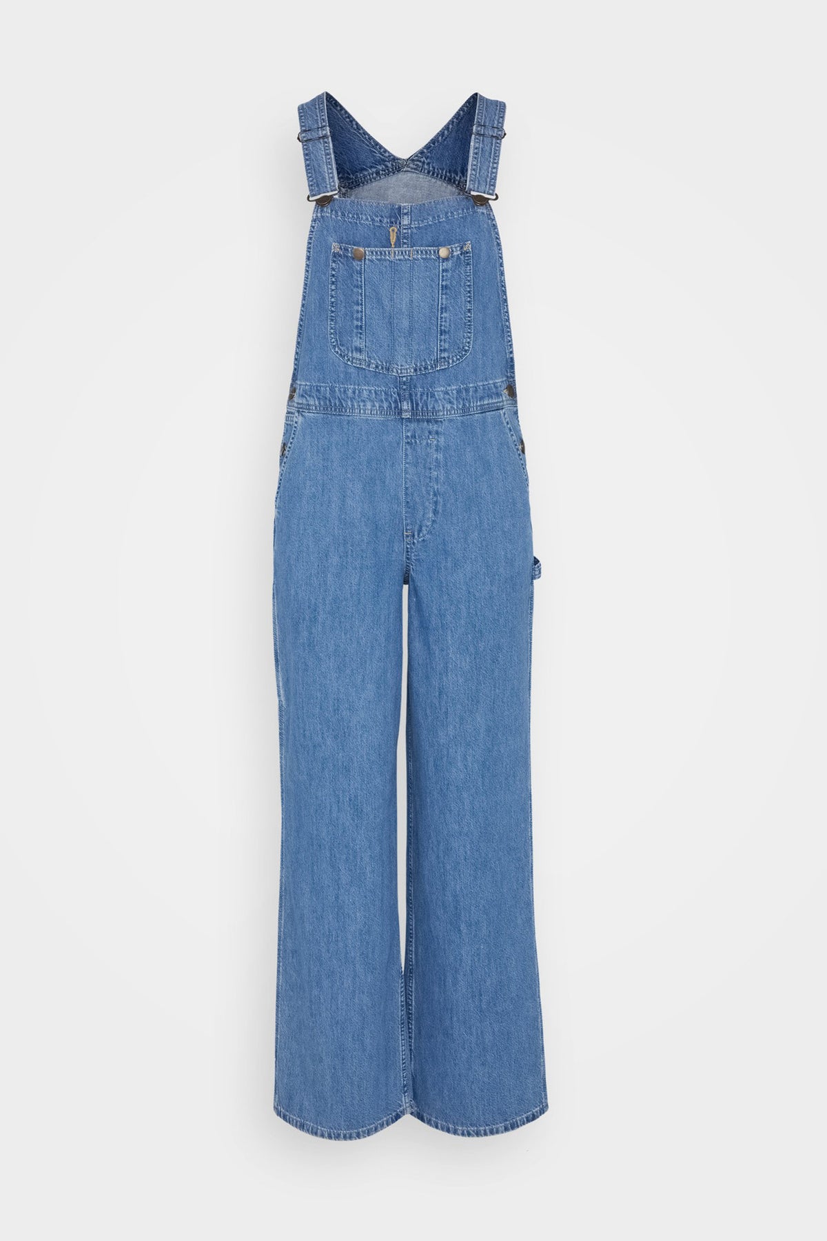Casual Loose Fit Denim Overalls