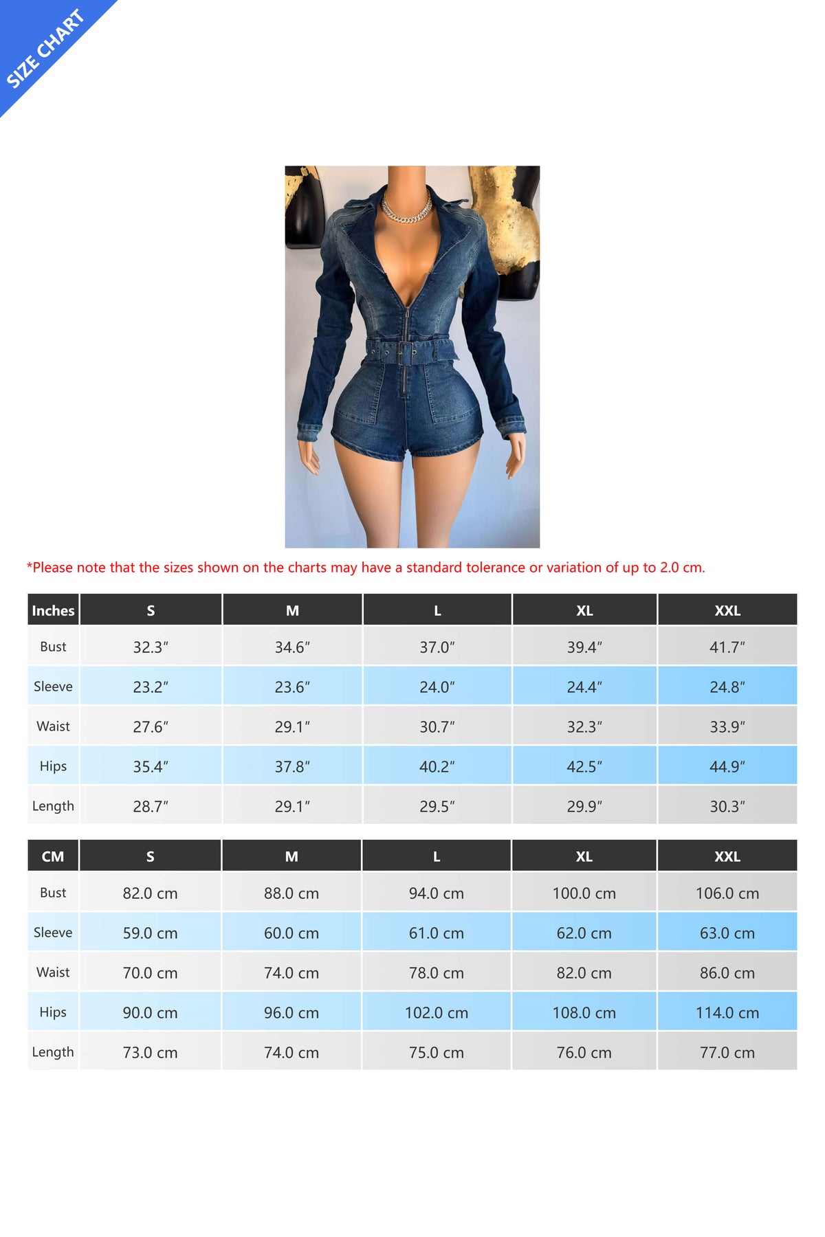 Denim Stretch Romper