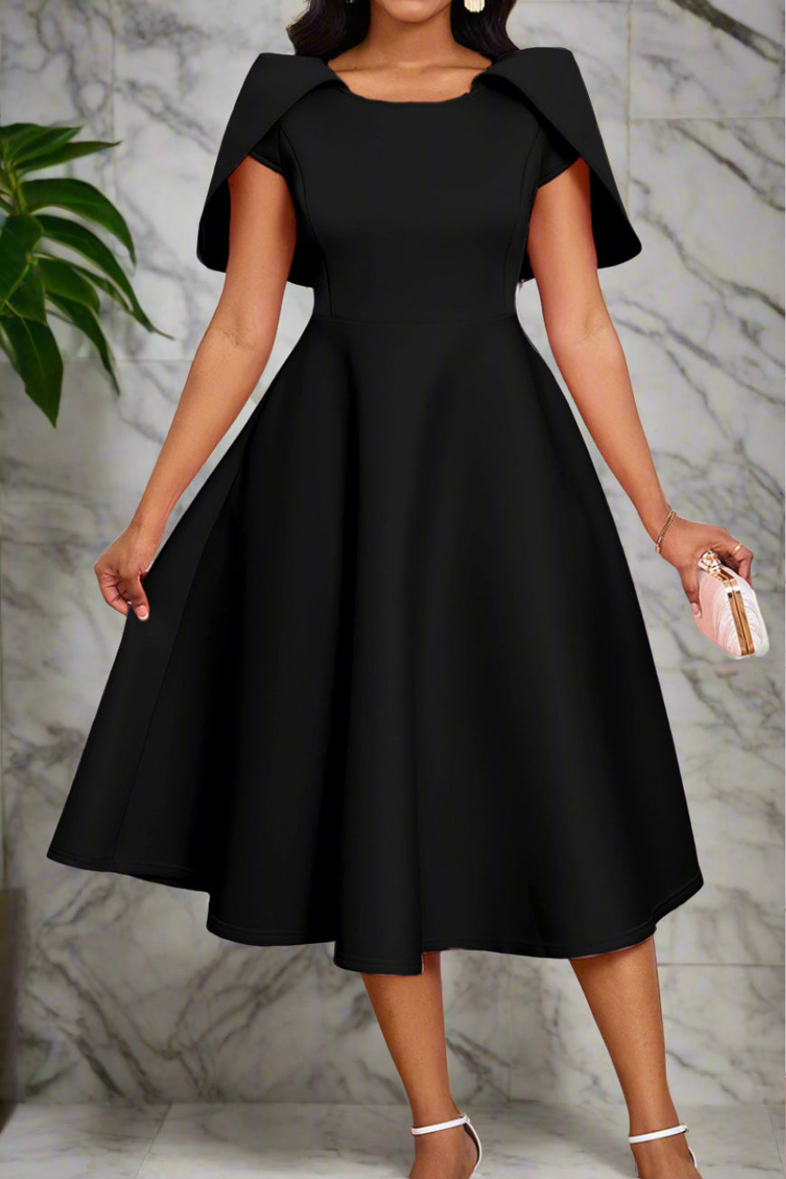 Fit-And-Flare Midi Dress