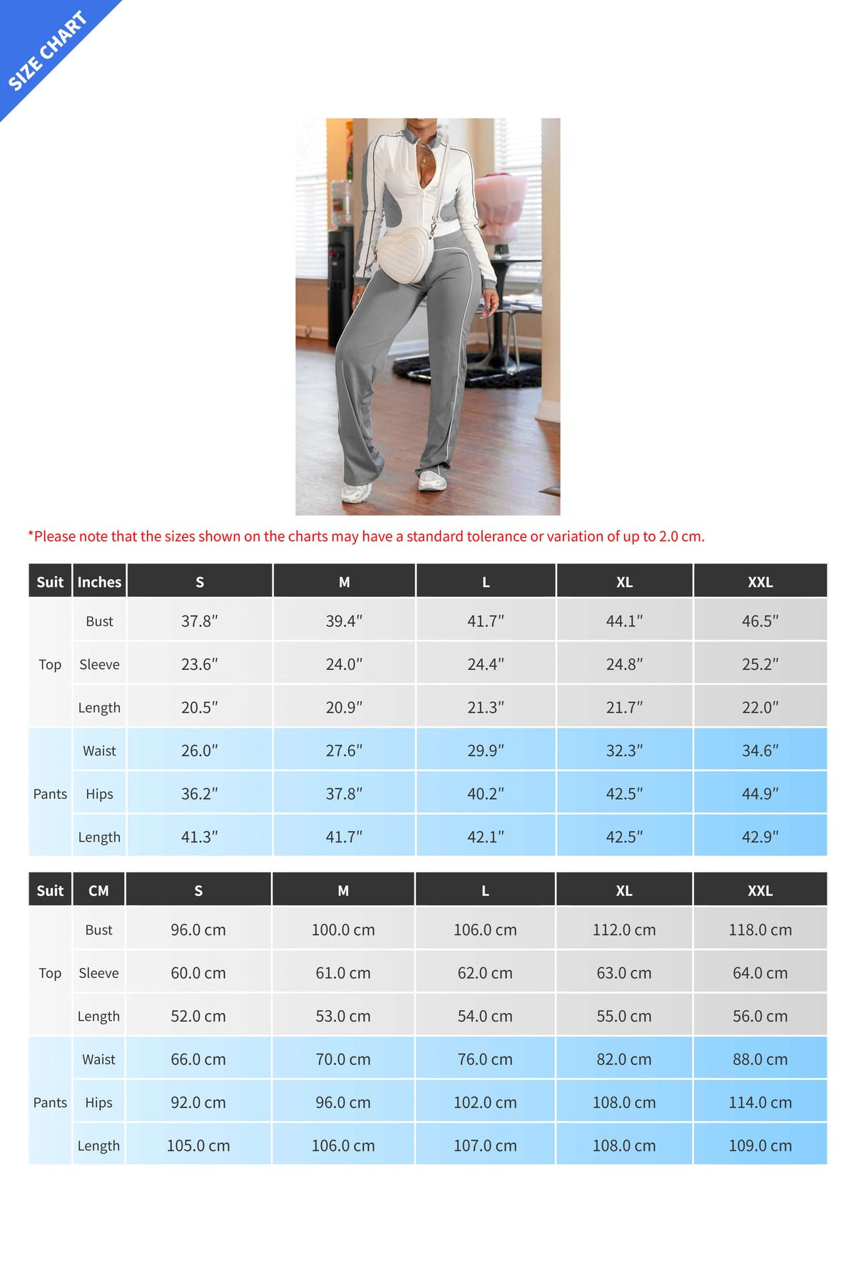 Zip-up Top & Pants Set