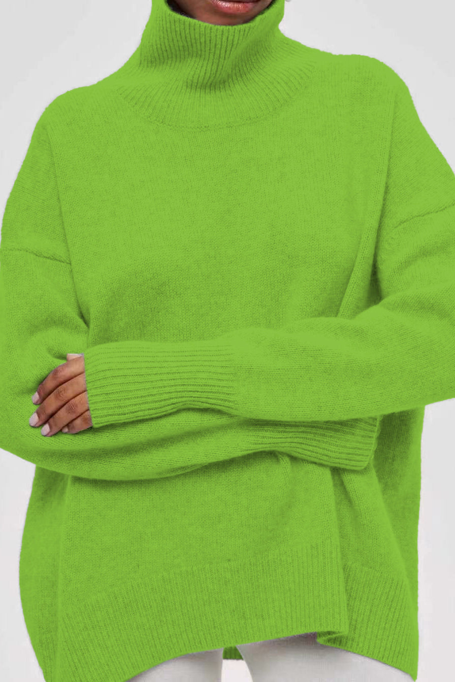 Oversized Knitted Turtleneck Sweater