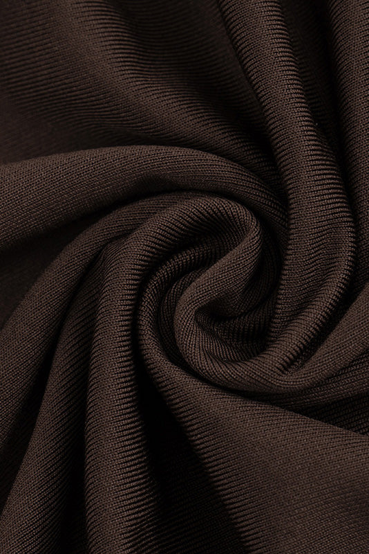 Asymmetrical Backless Tie Detail Dress