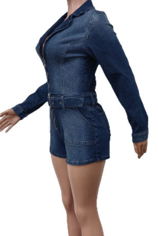 Denim Stretch Romper