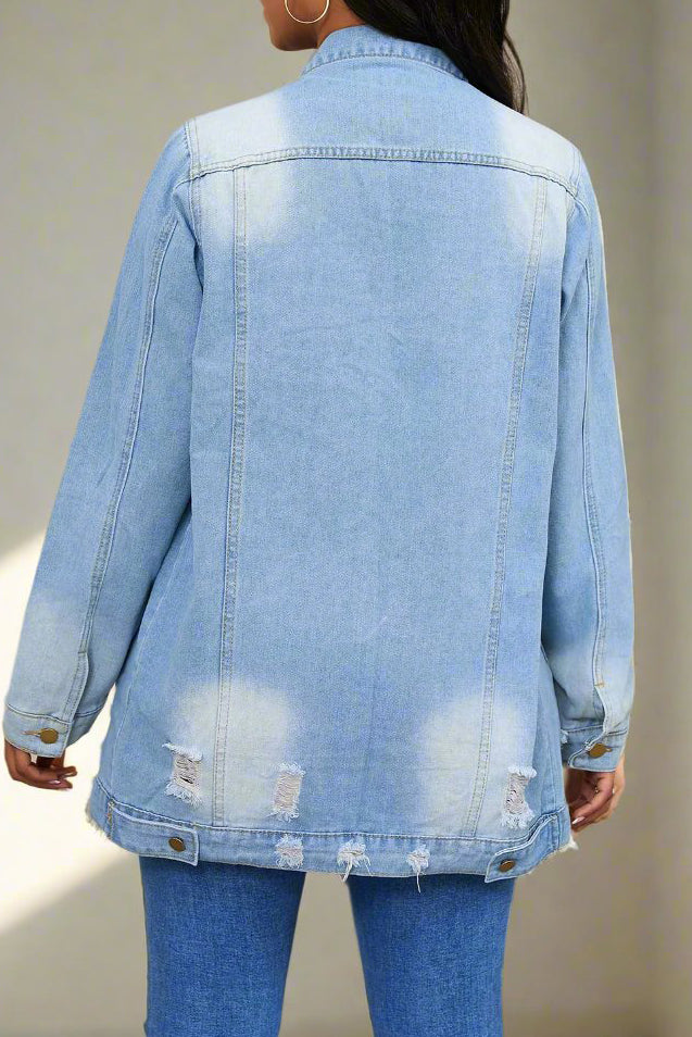 Distressed Denim Jacket