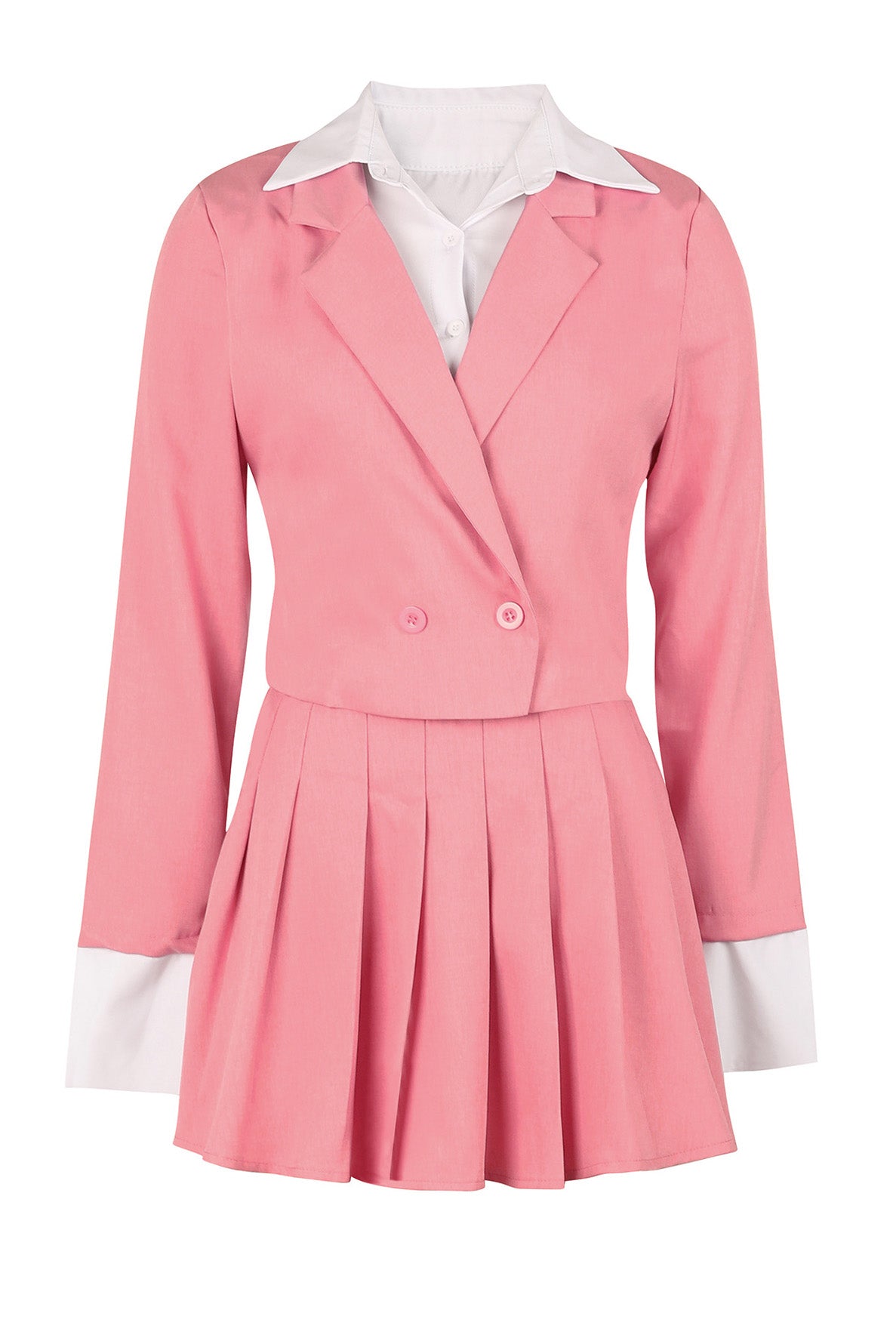 Preppy Chic Blazer & Skirt Set