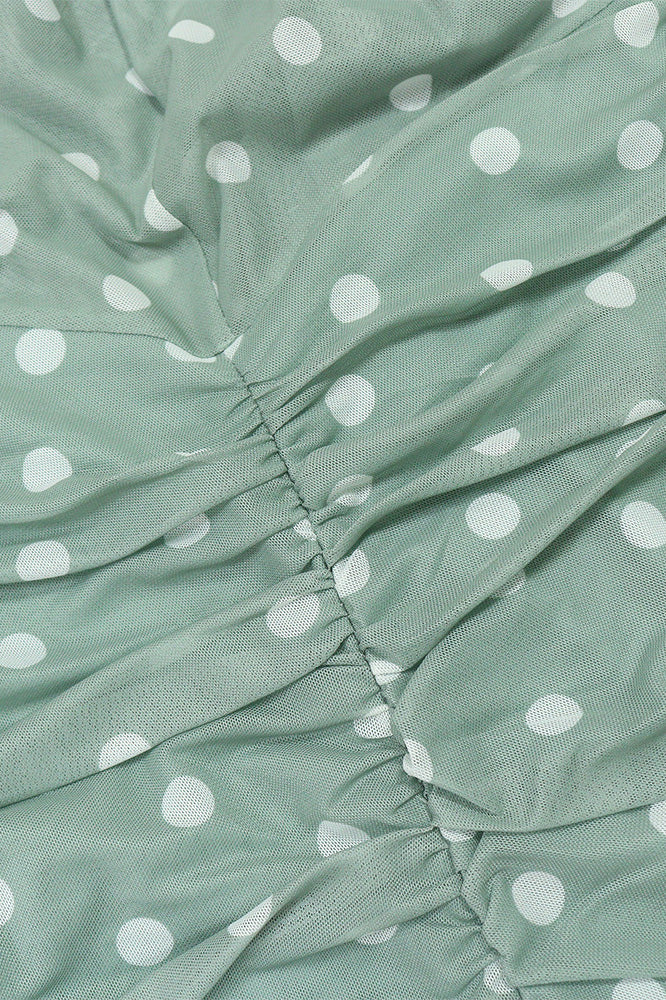 Plunging Halter Ruched Ruffle Maxi Dress