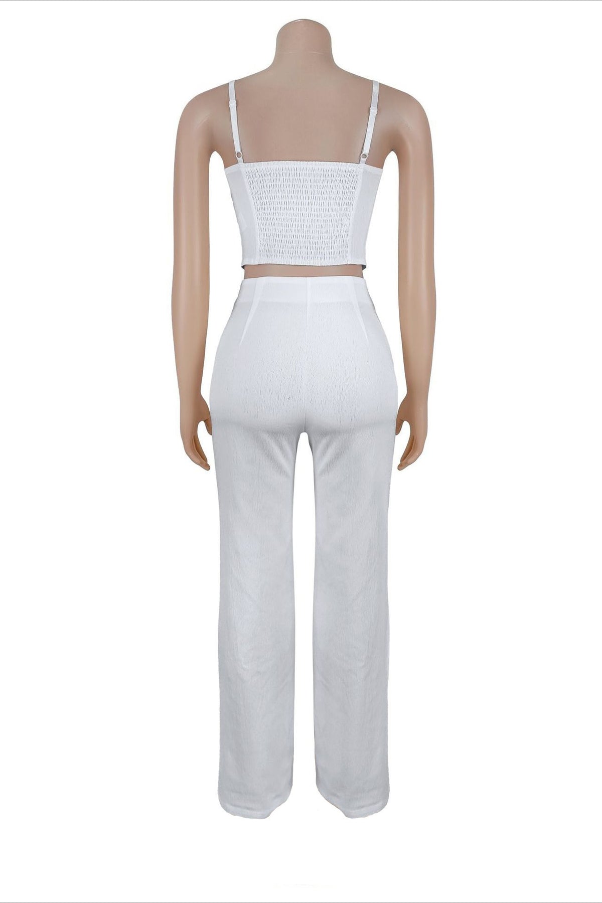 Asymmetrical Button Cami Pant Set