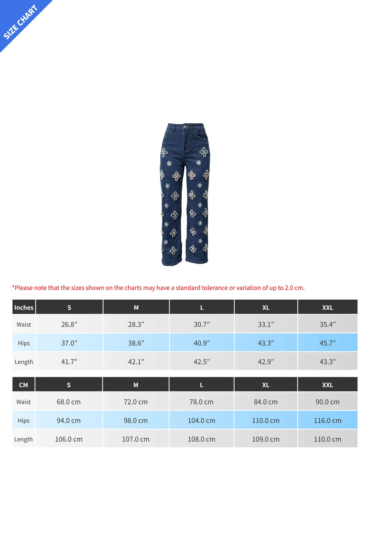 Pearl Embellished Floral Cutout Jeans