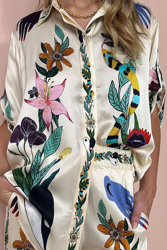 Printed Shirt and Pant Set