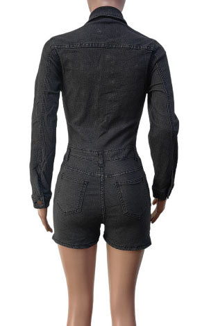 Denim Romper