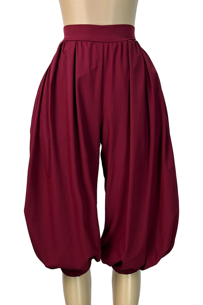 Pleated Balloon Leg Culotte