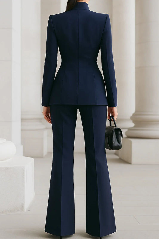 Single Button Blazer and Pants Set