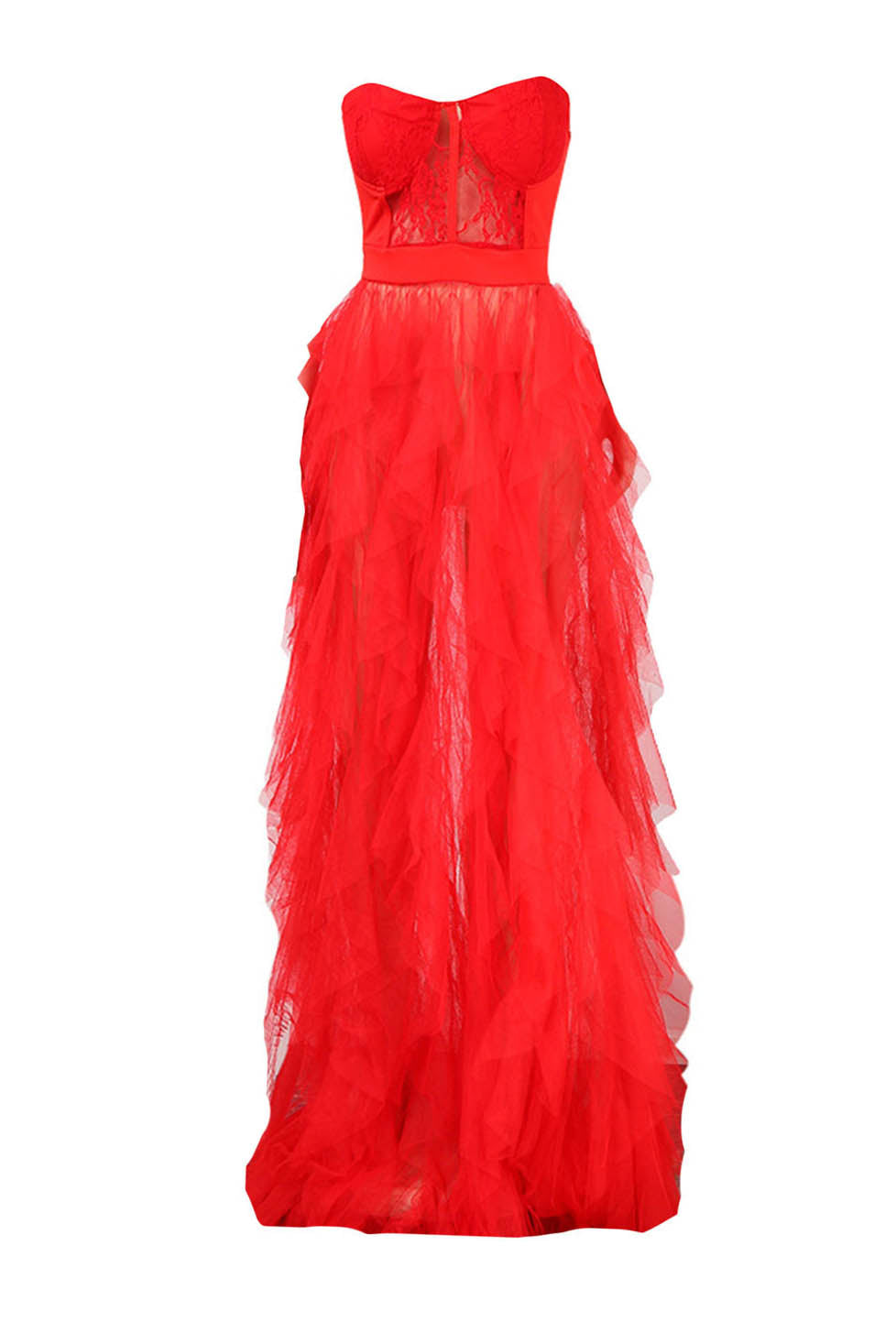 See Through Corset Maxi Dress