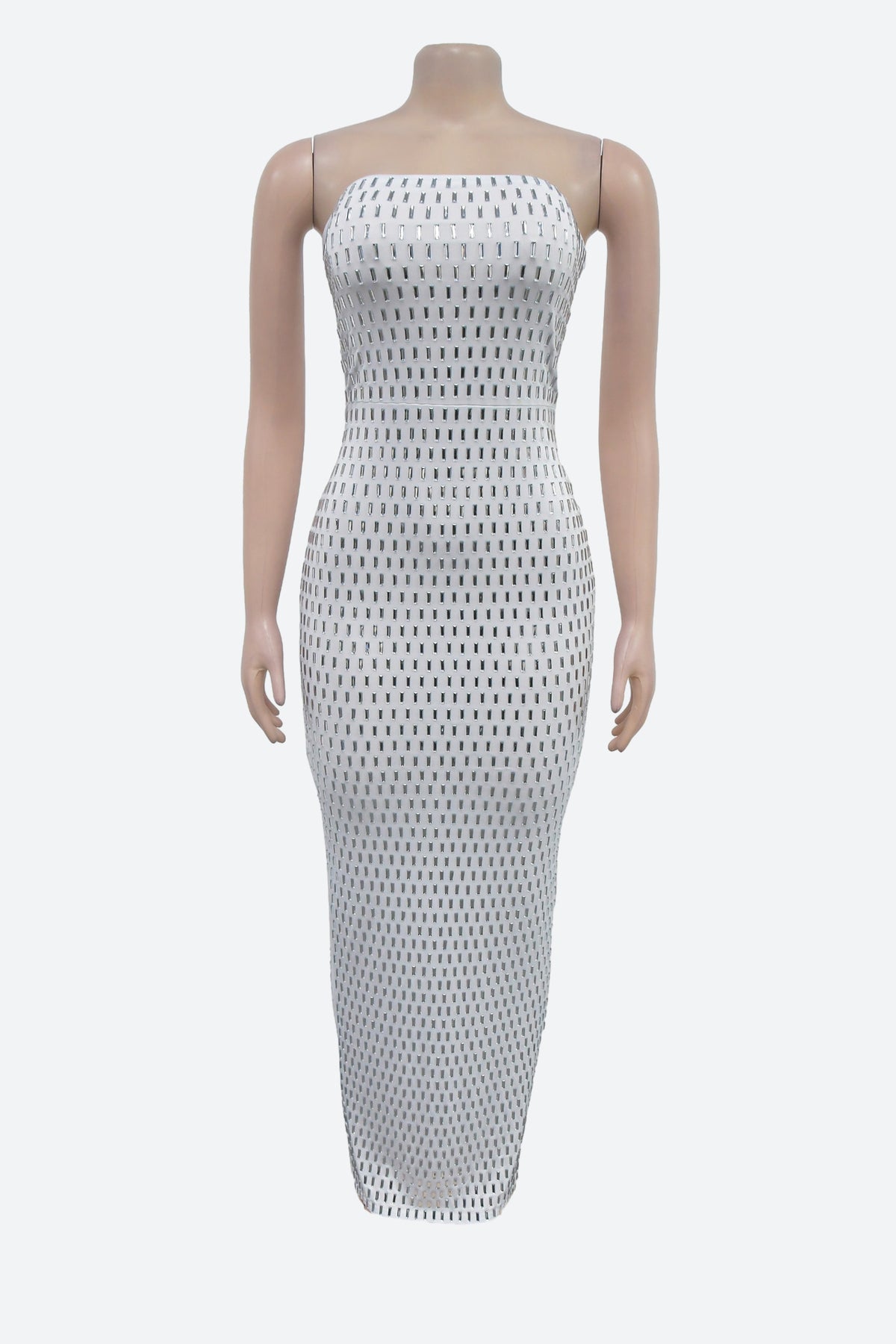 Embellished Bandeau Maxi Dress