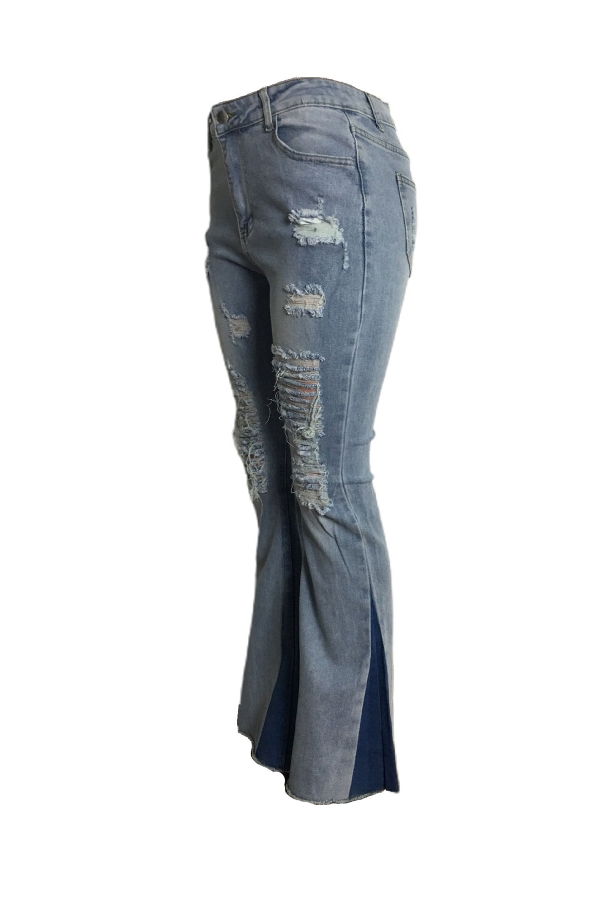 Ripped Bootcut Jeans