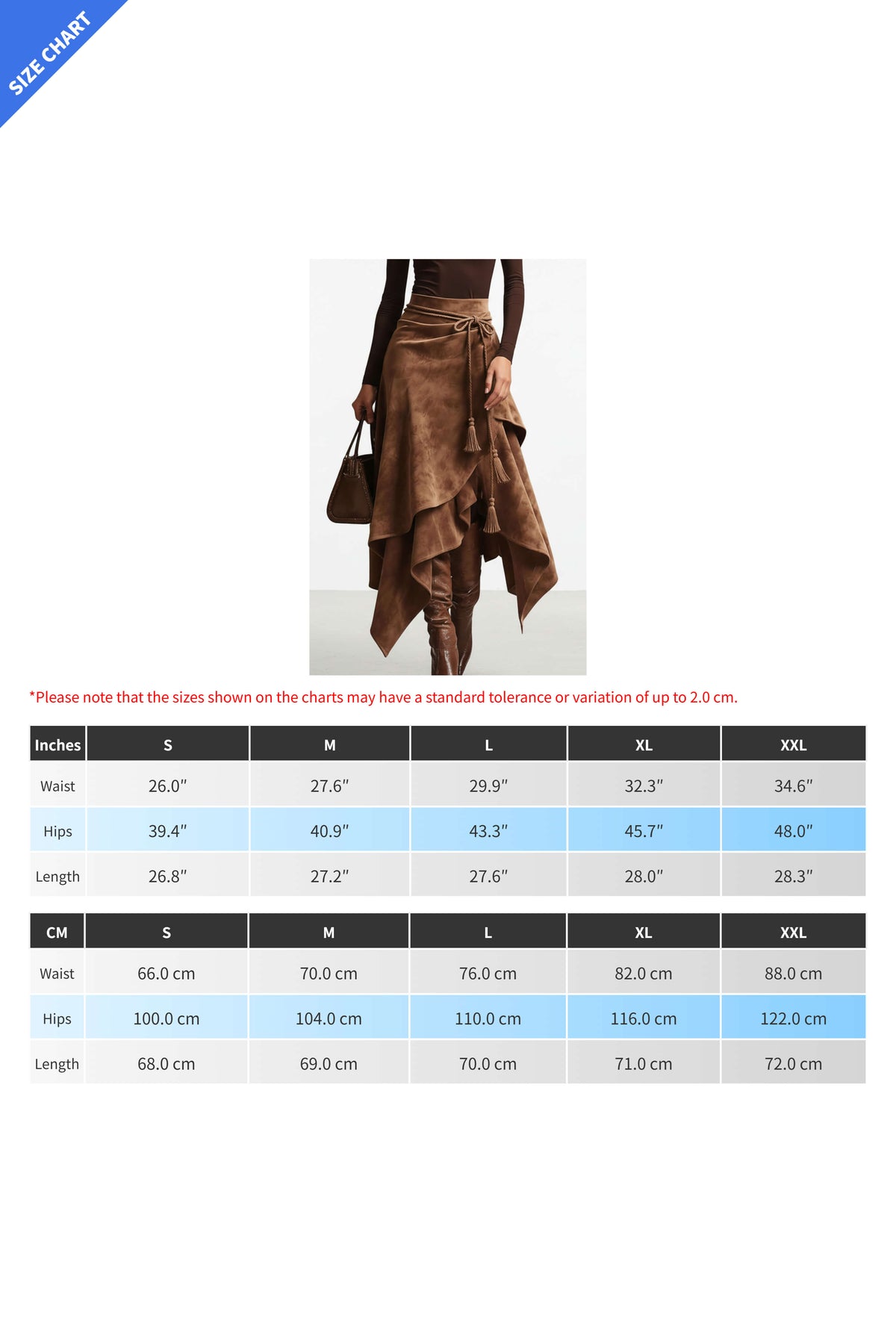 Retro Western Irregular Design Skirt