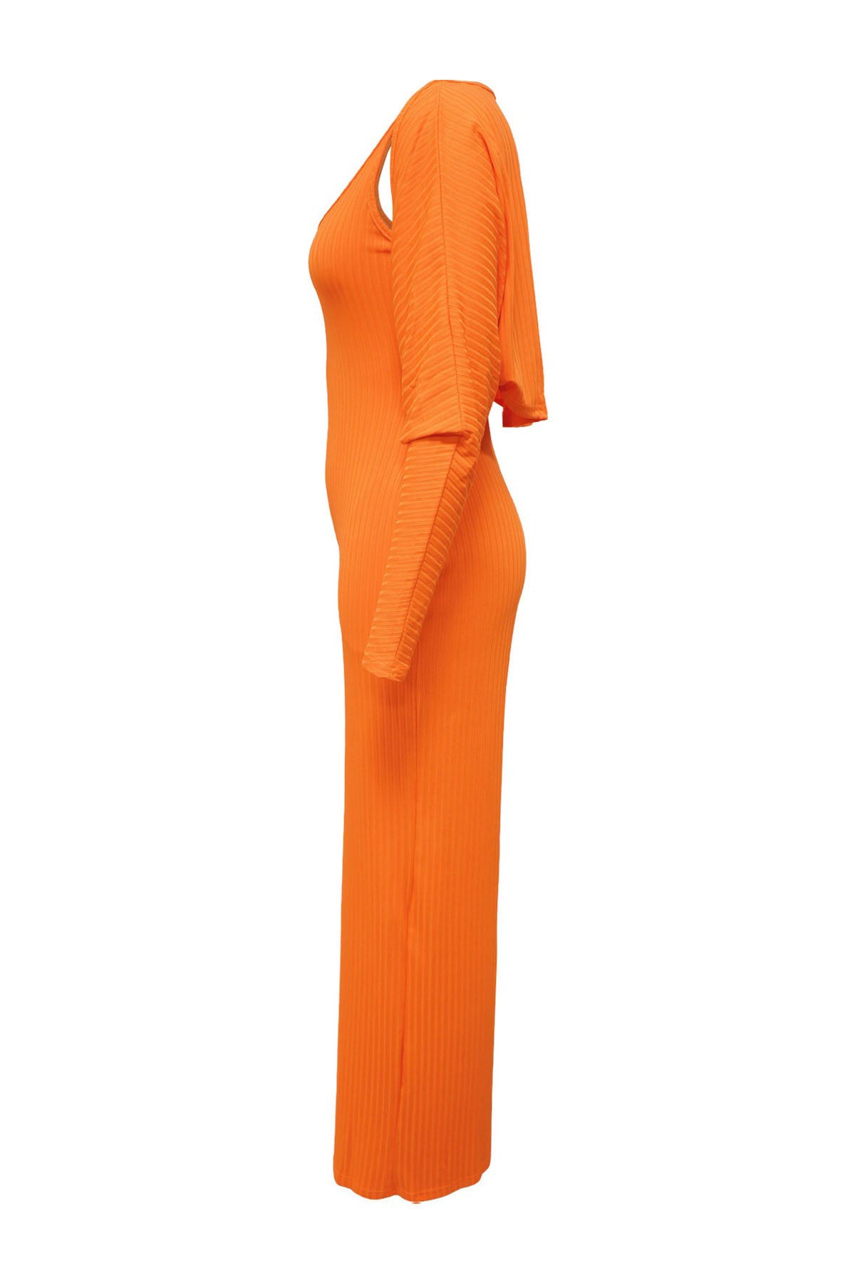 2-Piece Ribbed Knit Tank Jumpsuit & Cropped Top Set