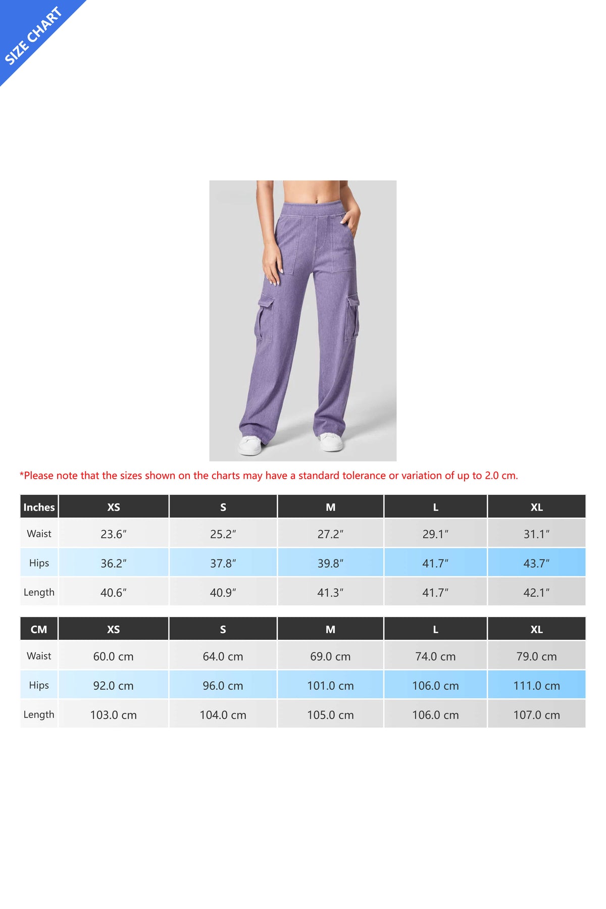 High Rise Wide Leg Cargo Jeans