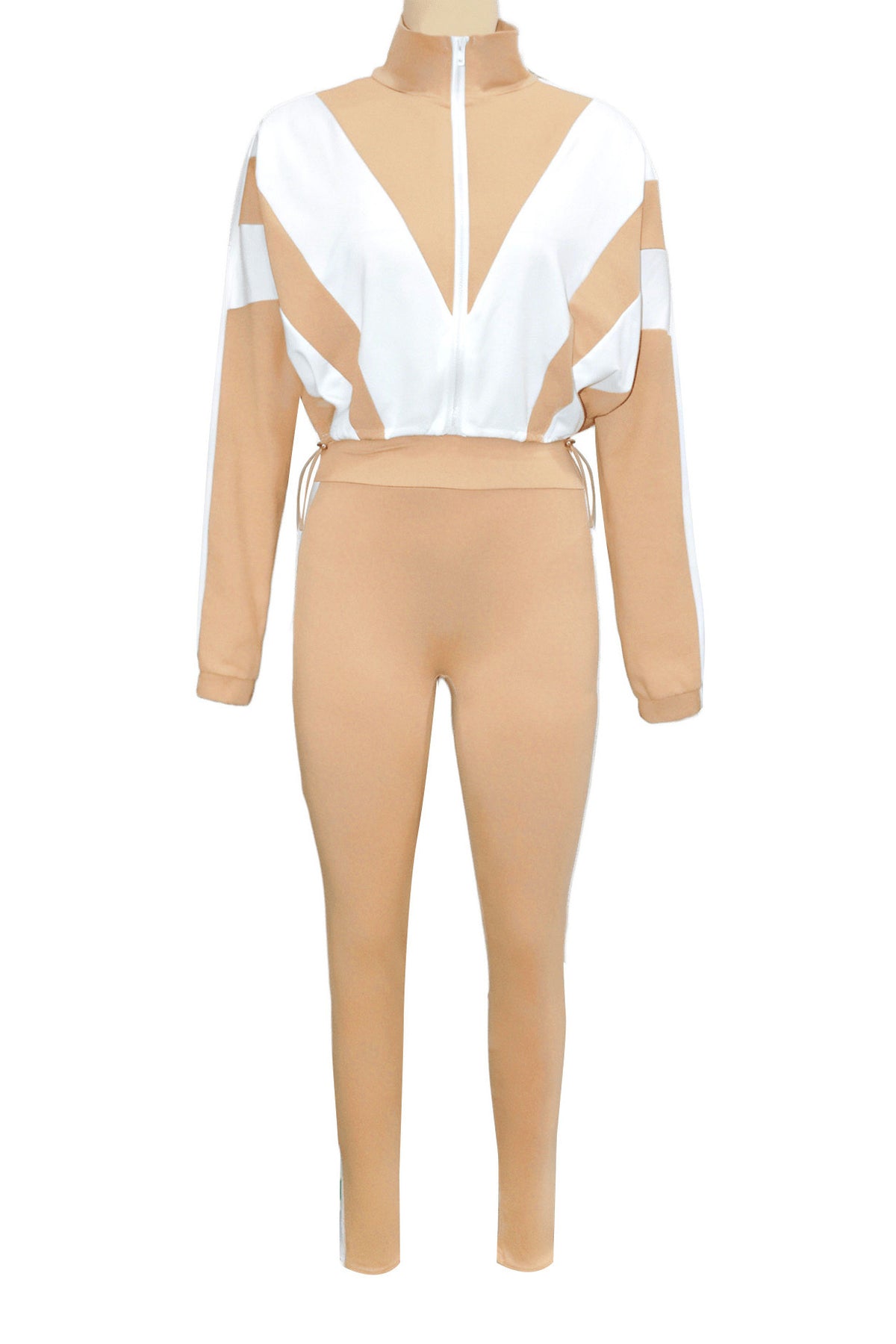 Sporty Color Block 2-Piece Tracksuit