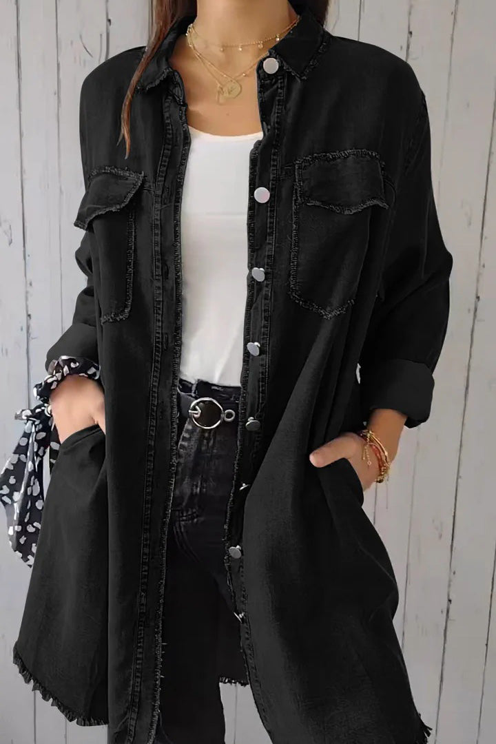 Comfortable Denim Shirt Jacket