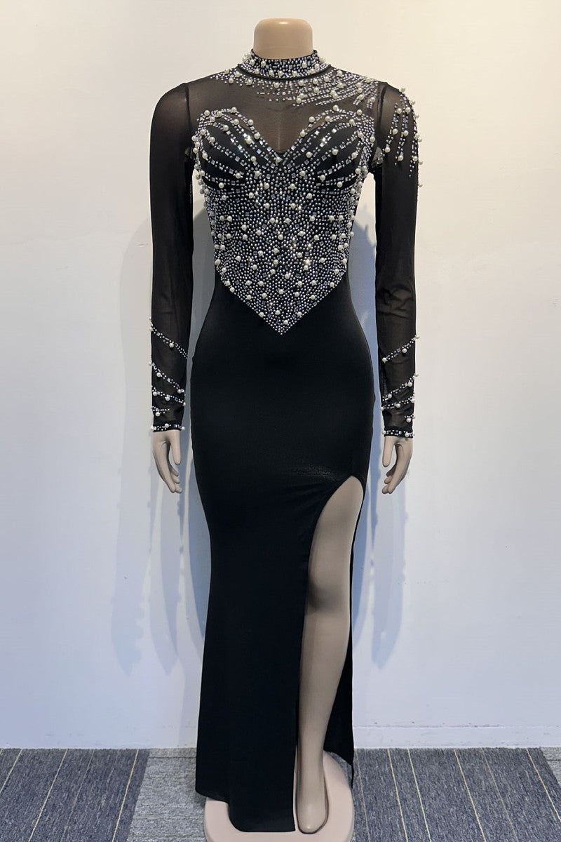 Beaded Prom Dress