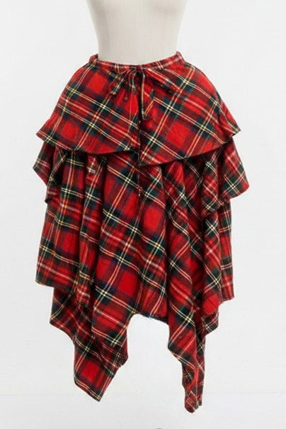 Layered Asymmetrical Handkerchief Skirt