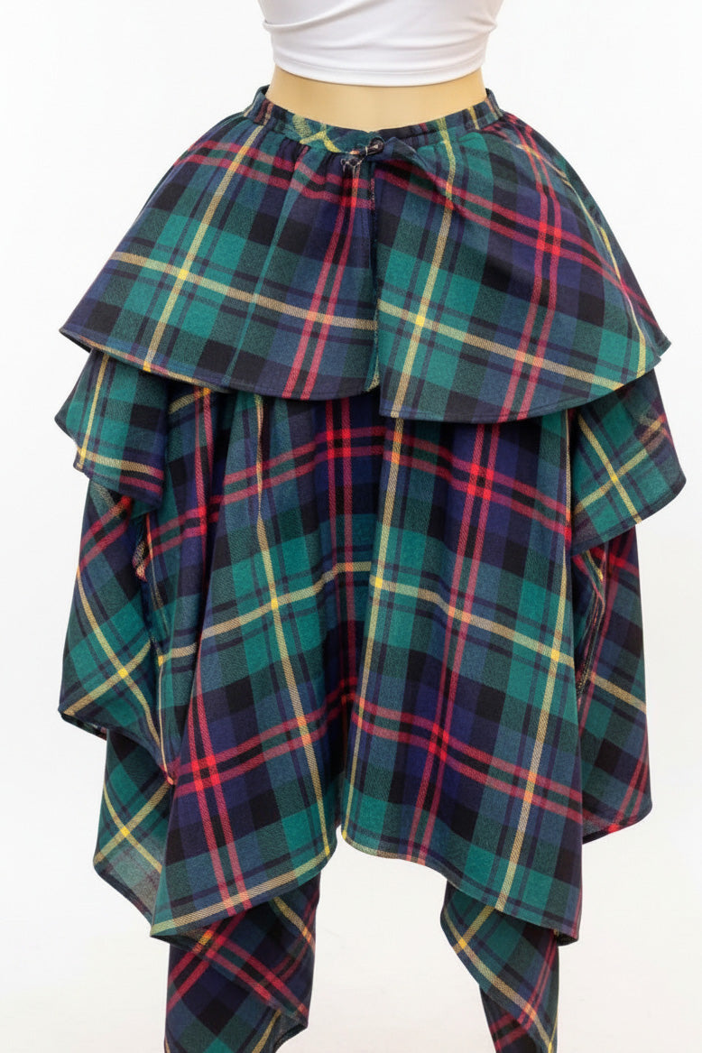 Layered Asymmetrical Handkerchief Skirt