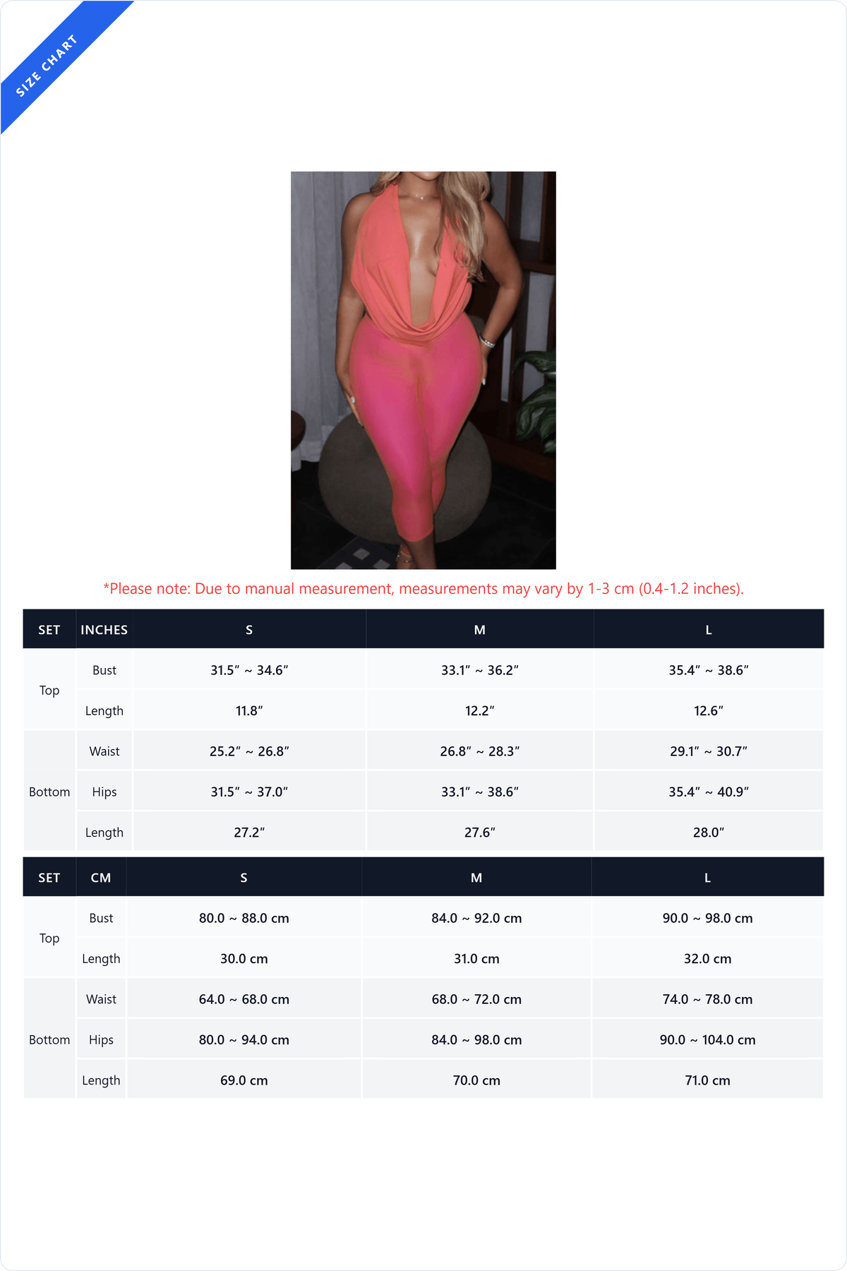 Plunging Halter Capri Set