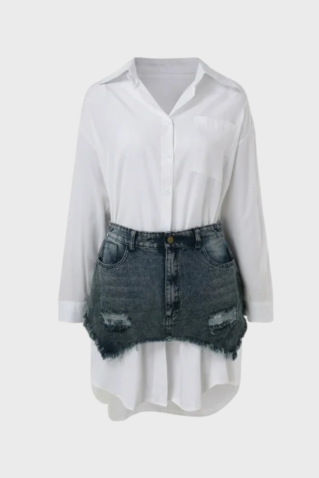 Denim Skirt Set