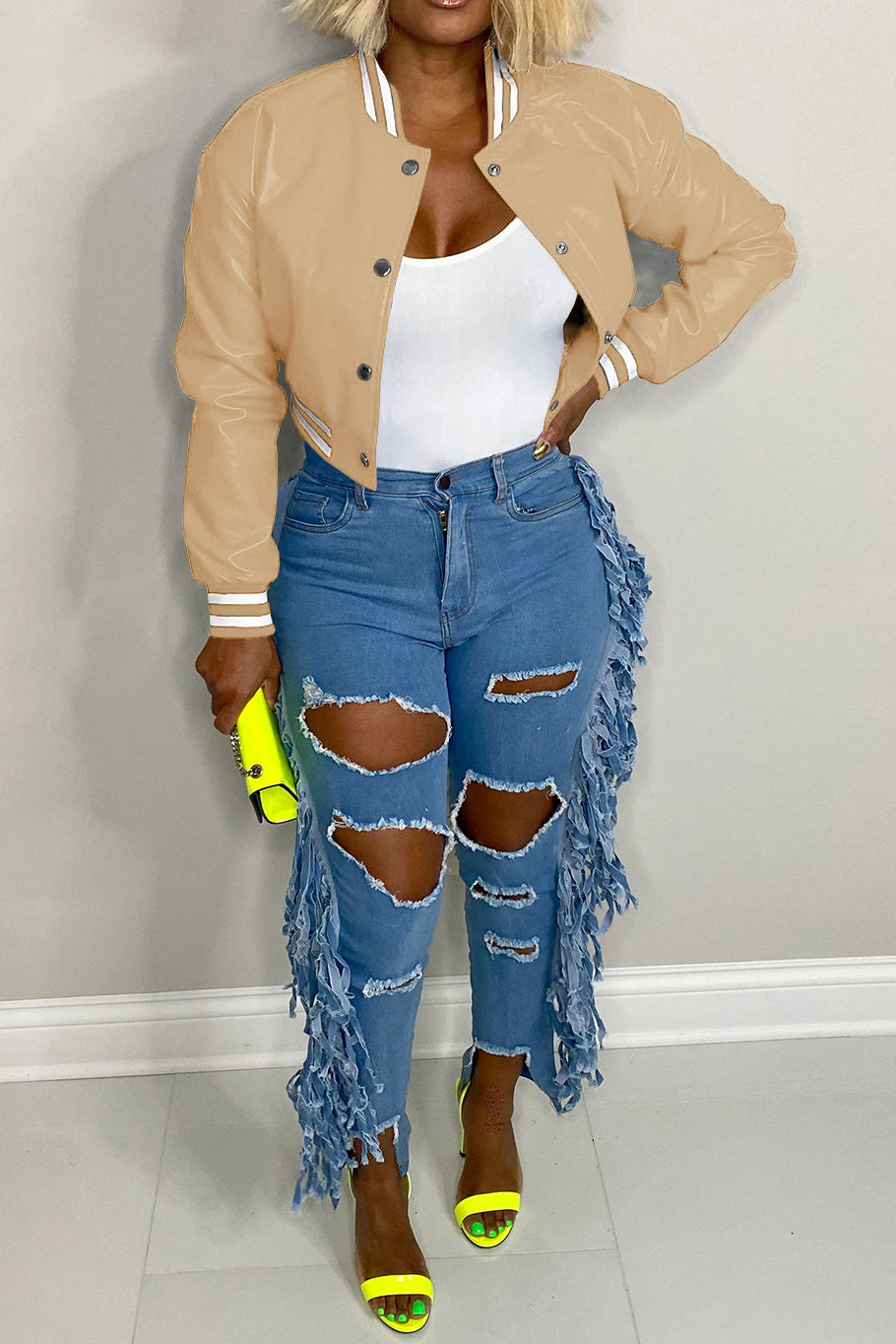 Varsity Faux Jacket