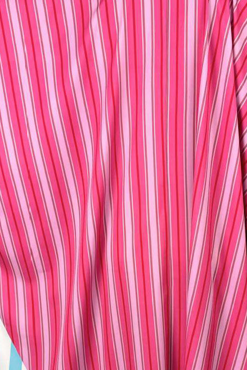 Striped Colorblock Kaftan Maxi Dress