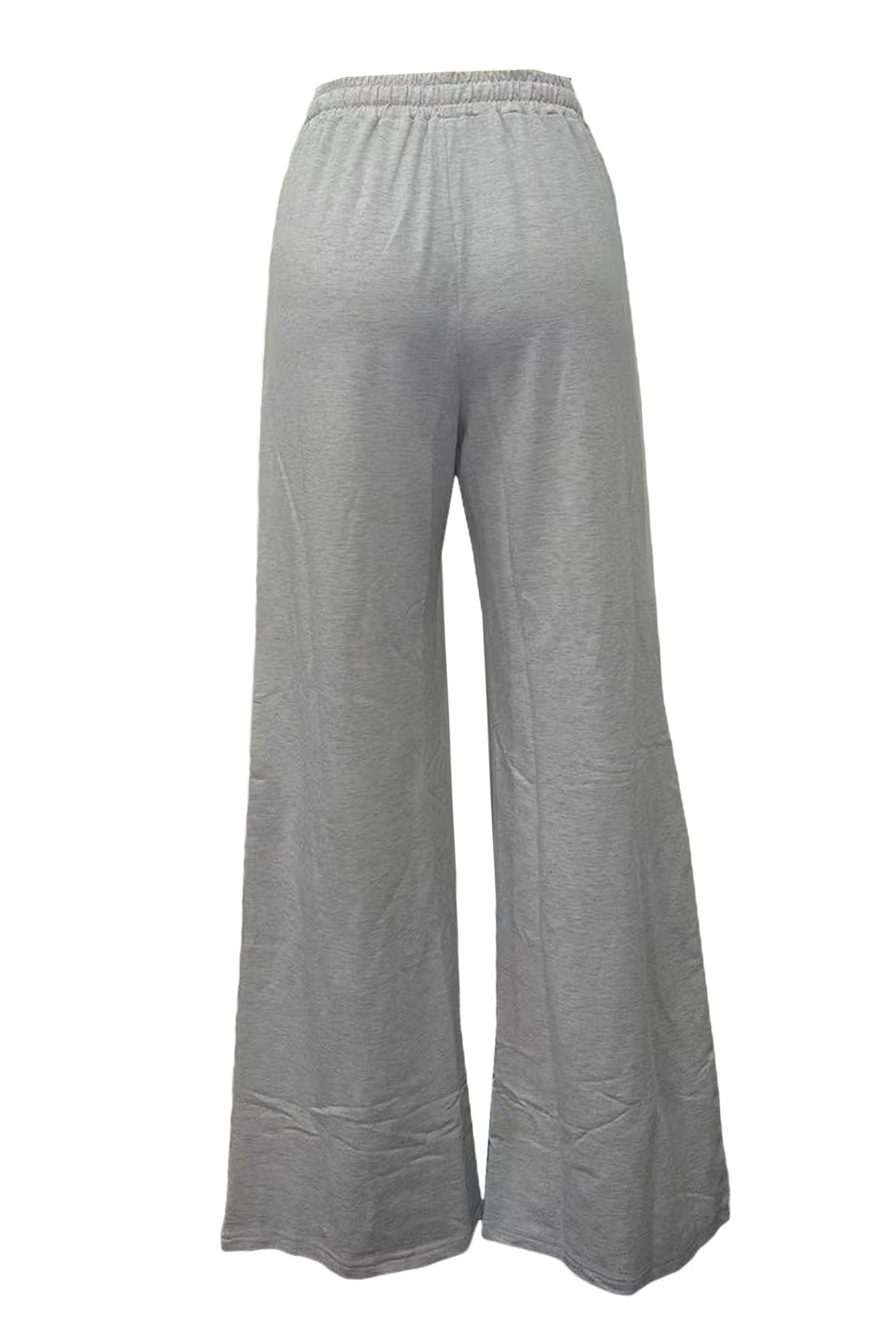 Striped Sweatpants Drawstring Straight Leg Pants