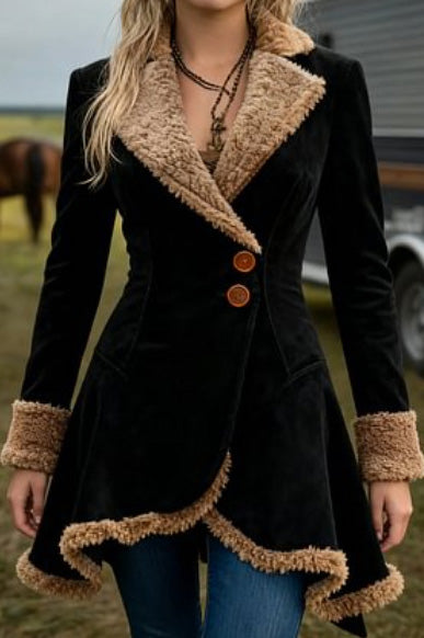 Retro Plush Casual Jacket