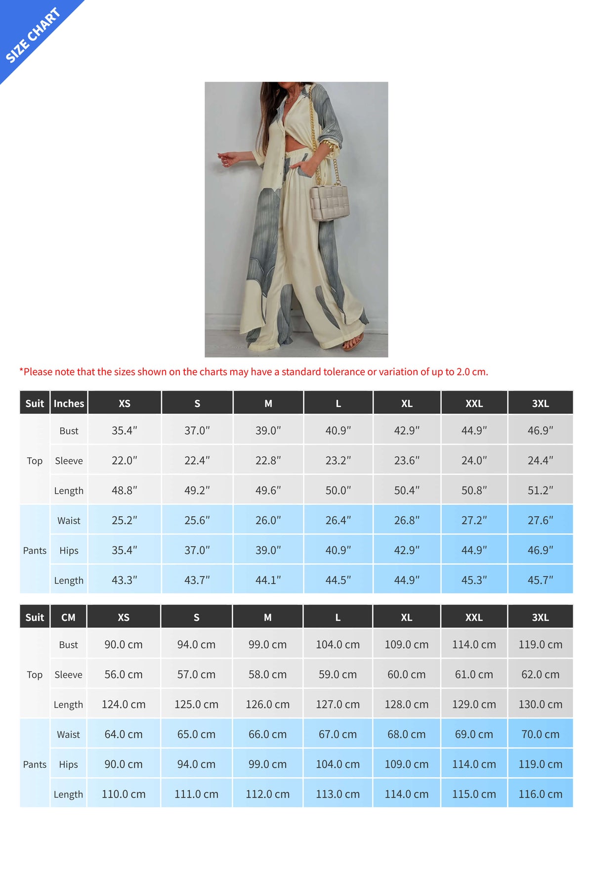 Colorblock Loose Shirt & Pants Set