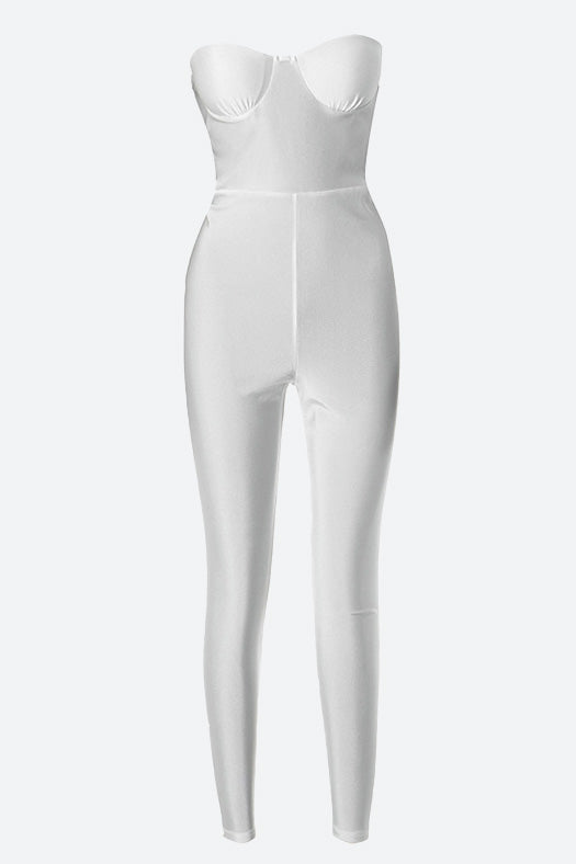 Strapless Booty scrunch Jumpsuit