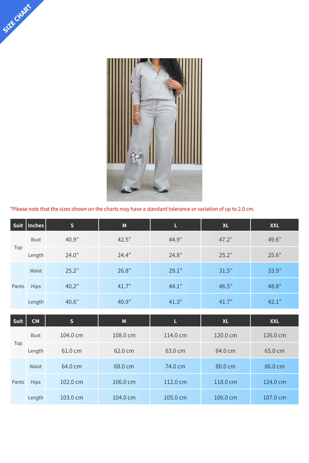Fleece Lined Loose Fit Two-Piece Tracksuit