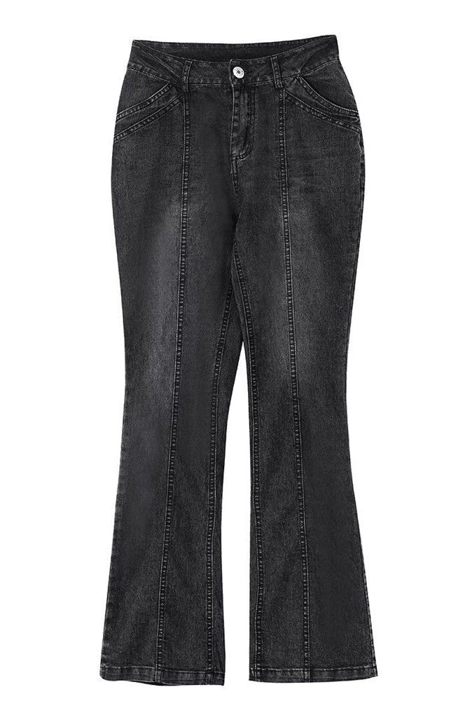 Low-Rise Bootcut Jeans
