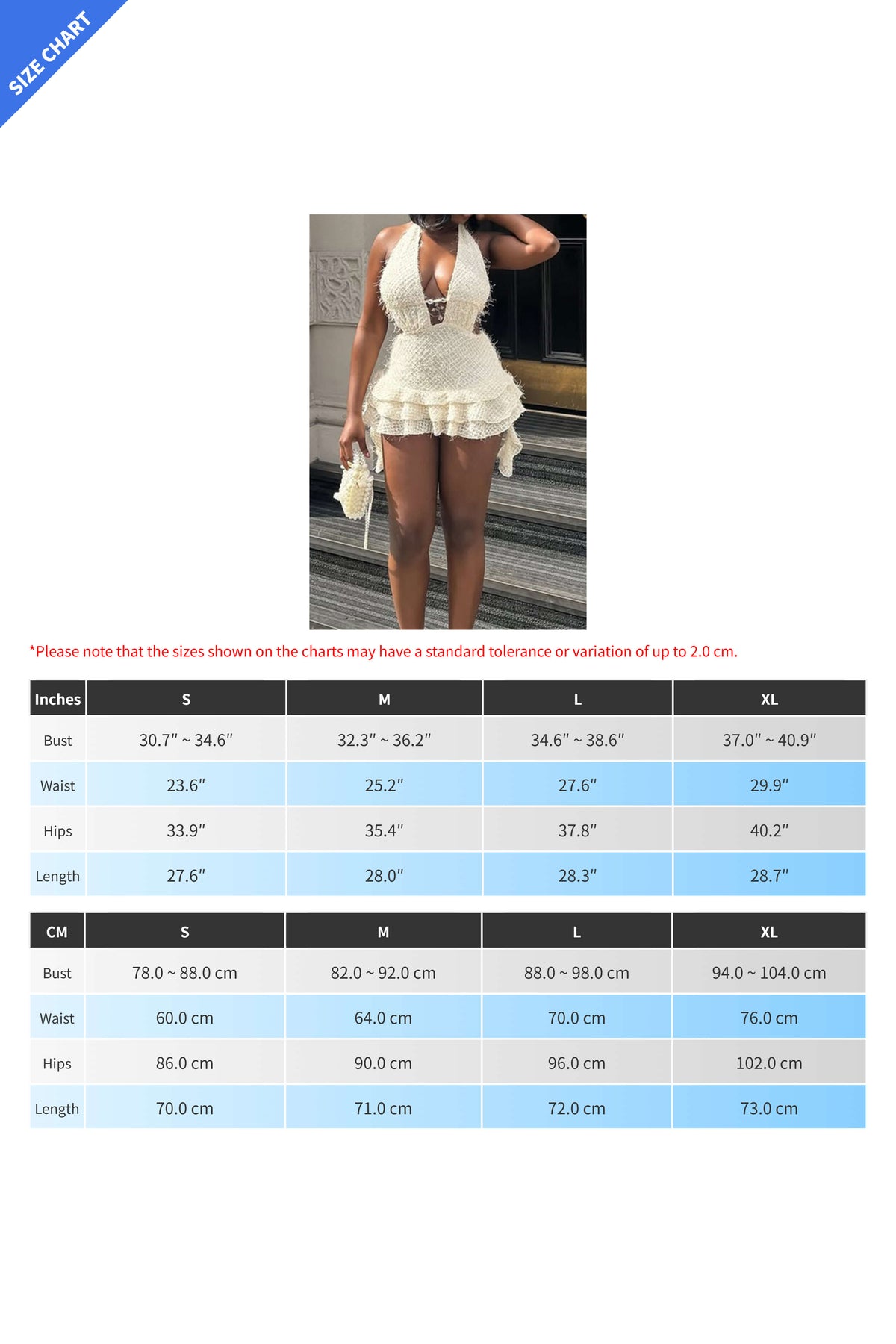 V-Neck Halter Backless Mini Dress