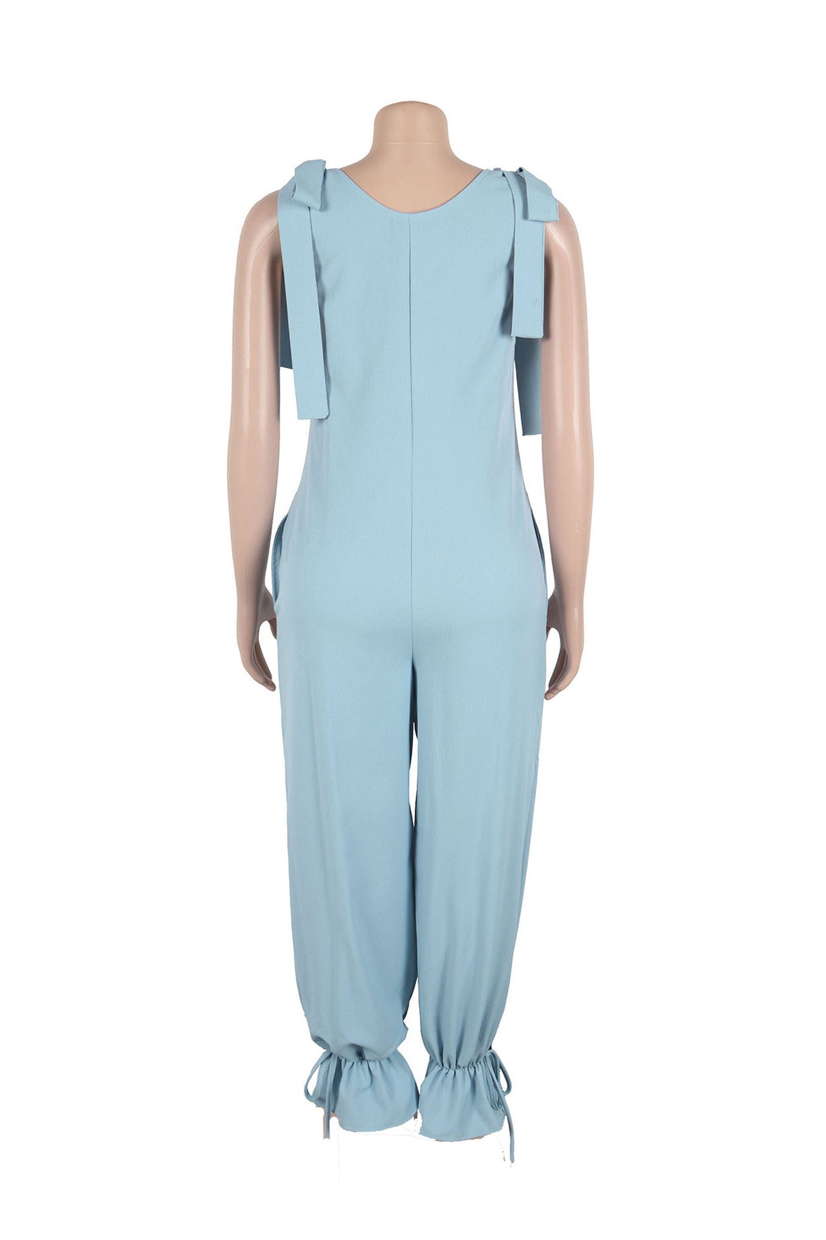 Bandage Casual Style Loose Jumpsuit