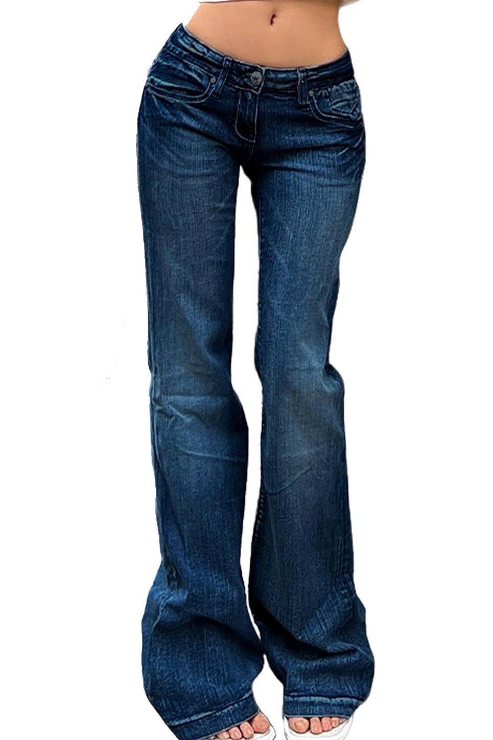 Vintage Denim Flare Leg Jeans