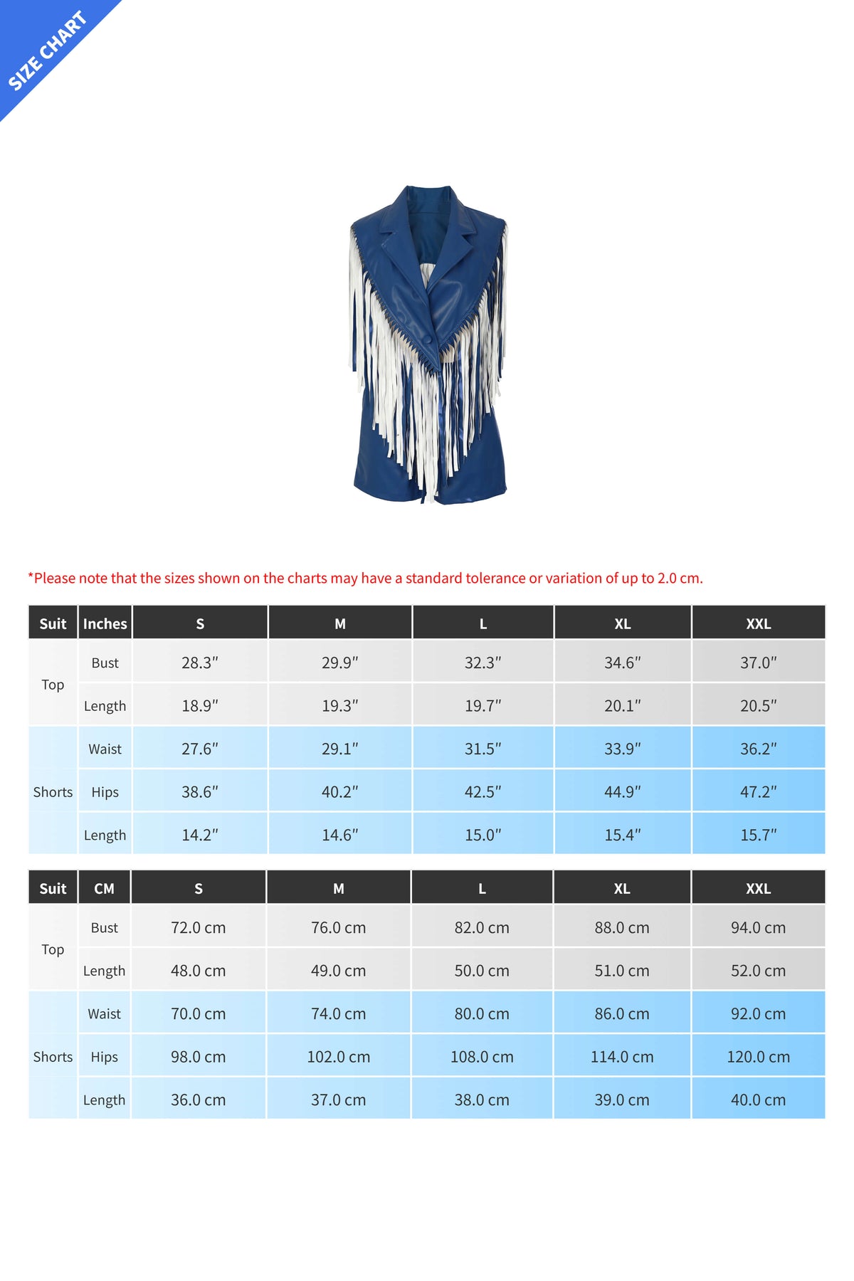 Fringed Faux-Leather Blazer & Shorts 2-Piece Set